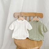 Hollow Out Knit Romper