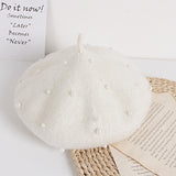 Studded Pearl Beret