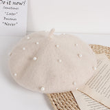Studded Pearl Beret