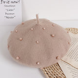 Studded Pearl Beret