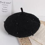 Studded Pearl Beret