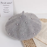 Studded Pearl Beret