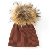 Ribbed Pom Pom Hat
