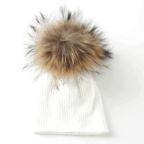 Ribbed Pom Pom Hat