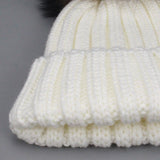 Double Pom Pom Knit Hat