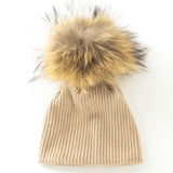 Ribbed Pom Pom Hat