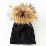 Ribbed Pom Pom Hat