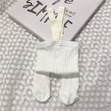 Ribbed Suspender Tights