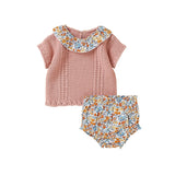 Knitted Floral Set