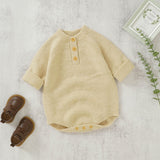 Knit Button Romper