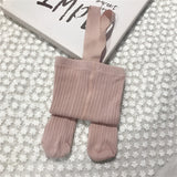 Ribbed Suspender Tights