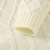 Textured Knit Jumpsuit With Matching Bonnet