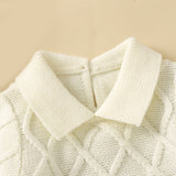 Textured Knit Jumpsuit With Matching Bonnet