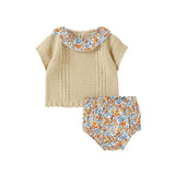 Knitted Floral Set