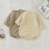 Knit Button Romper