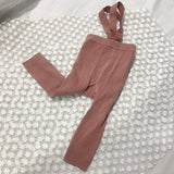 Ribbed Suspender Leggings
