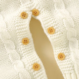 Textured Knit Jumpsuit With Matching Bonnet