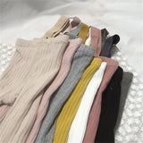 Ribbed Suspender Tights