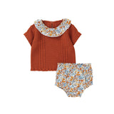Knitted Floral Set