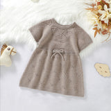 Knitted Drawstring Dress