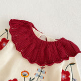 Embroidered Knit Set