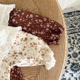 Ruffled Collar Muslin Romper